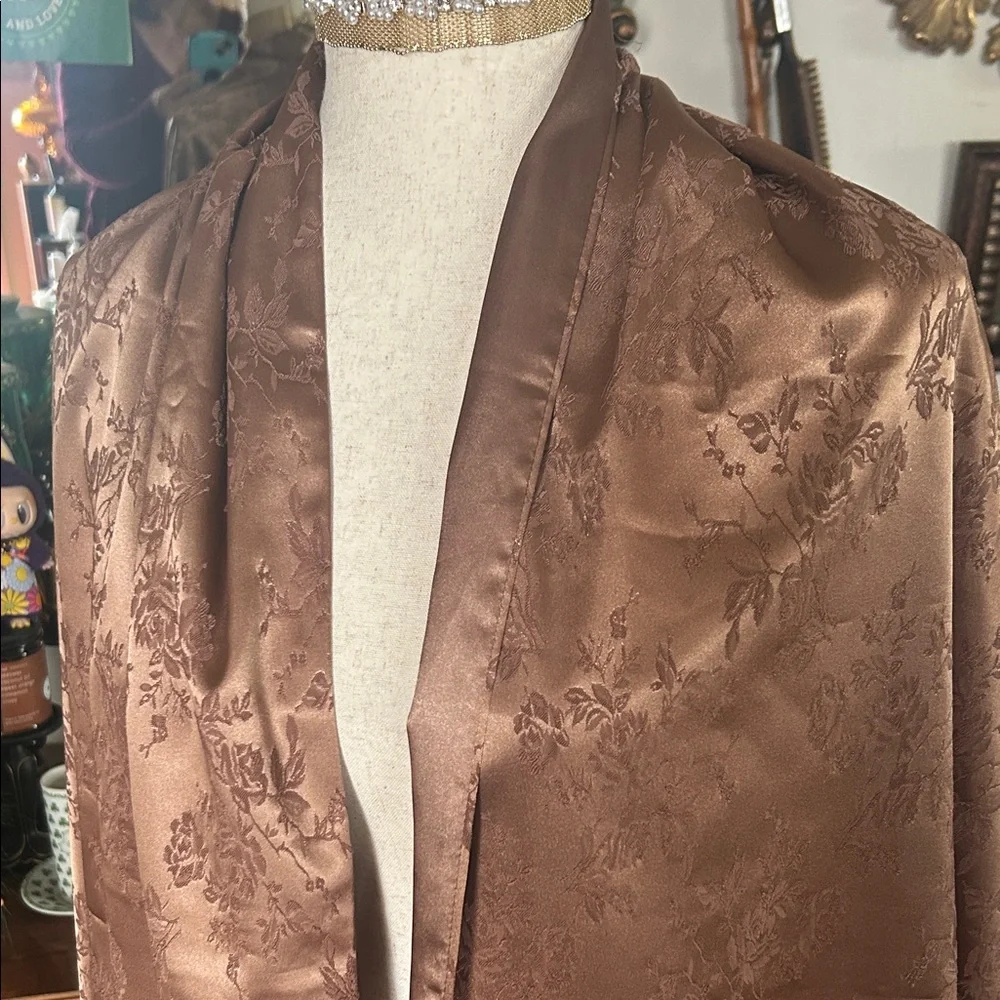 Vintage Gold Damask Scarf Wrap Shawl